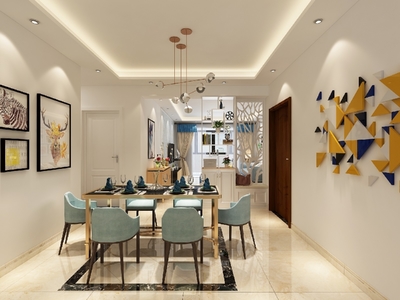 140平現代簡約三居裝修效果案例 綠苑小區何女士雅居實景賞析